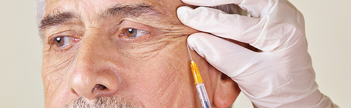 Injectables around the eyes.