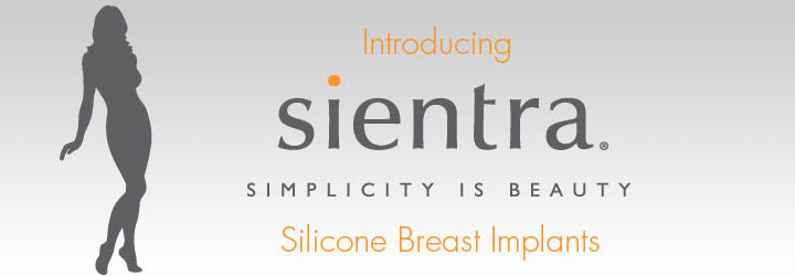 Sientra breast implant manufacturers ad.