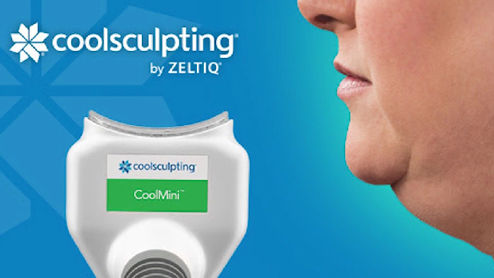 Neck fat removal with CoolSculpting Mini.