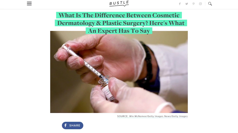 Dermatologist vs. plastic surgeon with Botox.