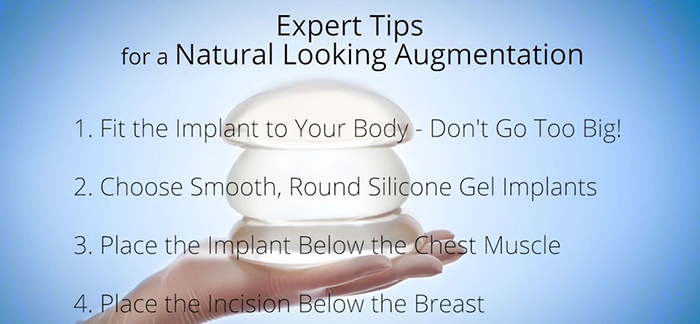 The 4 steps to a natural breast augmentation.