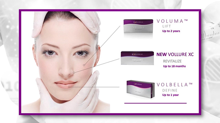 Juvederm's facial fillers.