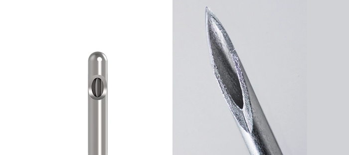 Sharp needles vs. blunt cannulas.