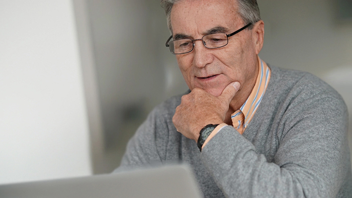 Typical male neck lift patient.