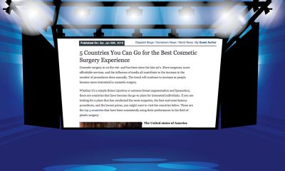 The Top 5 Countries for Cosmetic Surgery.