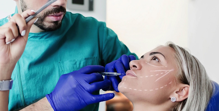 Procedure with fillers.